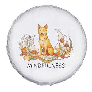 Mindful Aloka the Dog Mindfulness Spare Tire Cover Zen Lotus Spiritual Calm TS02 Print Your Wear