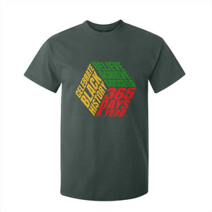 Black History Month T Shirt For Kid Believe Achieve Succeed 365 Days A Year Proud African American TS02 Dark Forest Green Print Your Wear