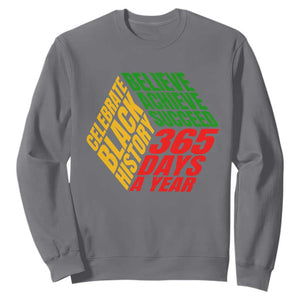 Black History Month Sweatshirt Believe Achieve Succeed Proud African American TS02 Charcoal Printyourwear