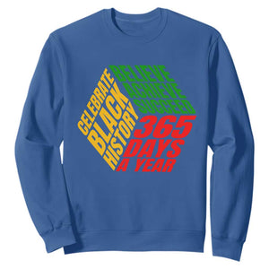 Black History Month Sweatshirt Believe Achieve Succeed Proud African American TS02 Royal Blue Printyourwear