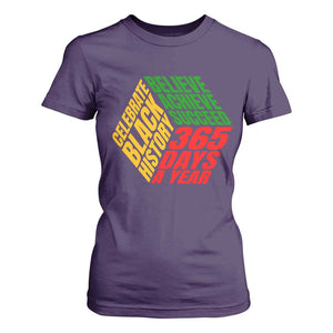 Black History Month T Shirt For Women Believe Achieve Succeed 365 Days A Year Proud African American TS02 Purple Print Your Wear