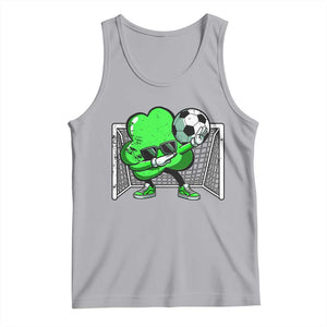 Funny Soccer Shamrock Tank Top Dabbing Player St. Patrick's Day TS02 Athletic Heather Print Your Wear