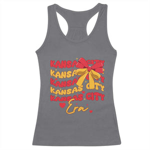 Groovy In My Kansas City Era Racerback Tank Top Retro Coquette Bow TS02 Charcoal Print Your Wear