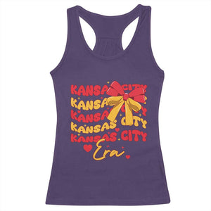 Groovy In My Kansas City Era Racerback Tank Top Retro Coquette Bow TS02 Purple Print Your Wear
