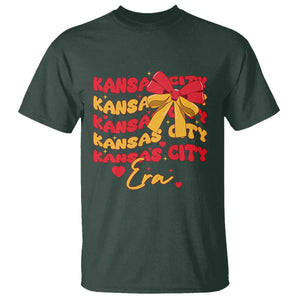 Groovy In My Kansas City Era T Shirt Retro Coquette Bow TS02 Dark Forest Green Print Your Wear