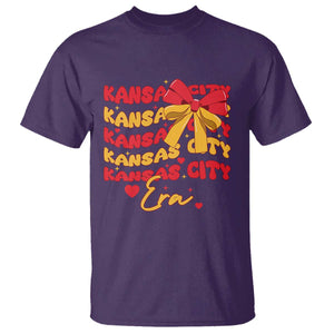 Groovy In My Kansas City Era T Shirt Retro Coquette Bow TS02 Purple Print Your Wear