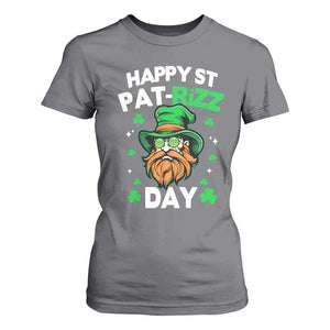 Happy St Pat Rizz Day T Shirt For Women Funny St. Patrick's Day Leprechaun TS02 Charcoal Print Your Wear
