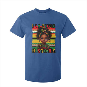 I Am Black History T Shirt For Kid Month Black Melanin Kids Girls TS02 Royal Blue Print Your Wear