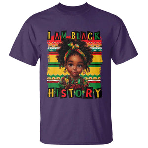 I Am Black History T Shirt Month Black Melanin Kids Girls TS02 Purple Print Your Wear