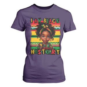 I Am Black History T Shirt For Women Month Black Melanin Kids Girls TS02 Purple Print Your Wear