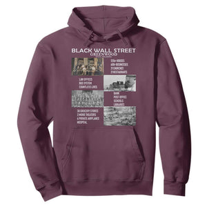 Black Wall Street Hoodie Black Business Black History Month TS02 Maroon Print Your Wear