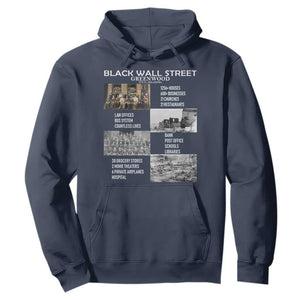 Black Wall Street Hoodie Black Business Black History Month TS02 Navy Print Your Wear