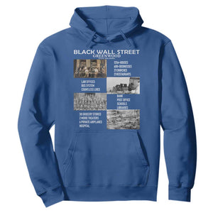 Black Wall Street Hoodie Black Business Black History Month TS02 Royal Blue Print Your Wear