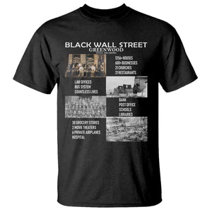 Black Wall Street T Shirt Black Business Black History Month TS02 Black Print Your Wear