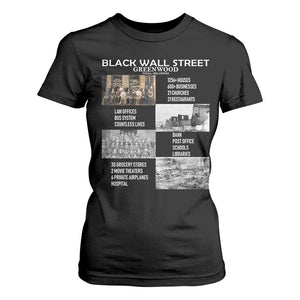 Black Wall Street T Shirt For Women Black Business Black History Month TS02 Black Print Your Wear