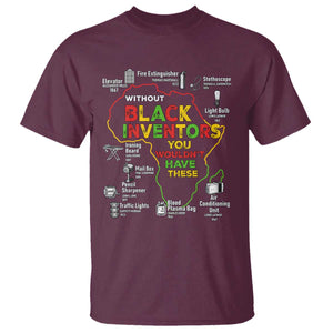 Proud Black Inventors T Shirt Black History Month African American Pride TS02 Maroon Print Your Wear
