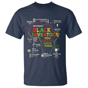 Proud Black Inventors T Shirt Black History Month African American Pride TS02 Navy Print Your Wear
