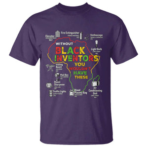 Proud Black Inventors T Shirt Black History Month African American Pride TS02 Purple Print Your Wear