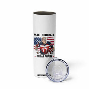 Make American Football Great Again Skinny Tumbler Funny Trump US Flag Vintage TS02 Print Your Wear