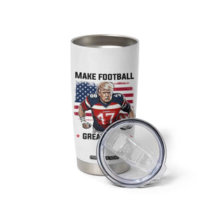 Make American Football Great Again Tumbler Cup Funny Trump US Flag Vintage TS02 Print Your Wear