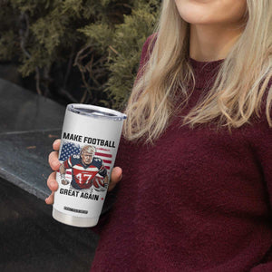 Make American Football Great Again Tumbler Cup Funny Trump US Flag Vintage TS02 Print Your Wear