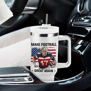 Make American Football Great Again Tumbler With Handle Funny Trump US Flag Vintage TS02 Print Your Wear