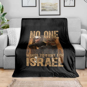 No One Wants To Fight For Israel Throw Blanket America First Veteran Message Anti War TS02 Print Your Wear