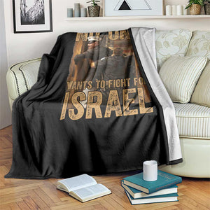 No One Wants To Fight For Israel Throw Blanket America First Veteran Message Anti War TS02 Print Your Wear