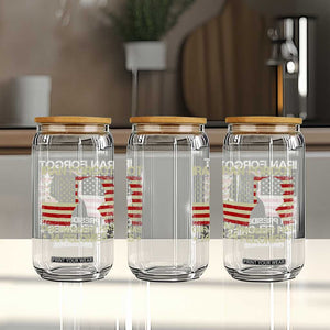 Iran Forgot Our President Has 34 Felonies Glass Can Funny Political Satire Patriotic Flag TS02 Print Your Wear