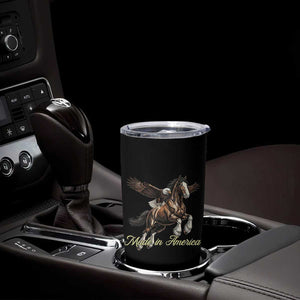Made in America Patriotic Eagle and Horse Tumbler Cup Strong American Pride Western Style TS02 Print Your Wear