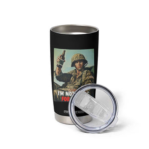 I’m Not Dying For Israel America First Veteran Tumbler Cup Anti Foreign War Military Statement TS02 Print Your Wear