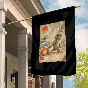 Baby Punch the Monkey Japanese Style Graphic Garden Flag Dragging Plush Toy Vintage Art Gift TS02 Print Your Wear
