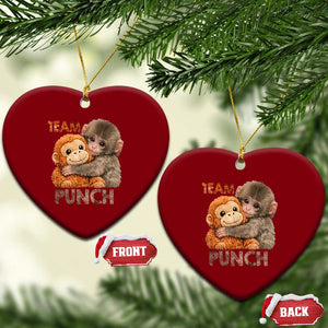 Team Punch Viral Baby Monkey Ceramic Ornament Cute Monkey Hugging Plush Toy Internet Trend Gift TS02 Print Your Wear