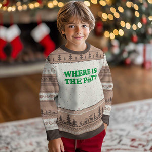 Where Is The Pot Funny St Patricks Day Ugly Christmas Sweater Lucky Clover Irish Drinking Humor TS02 Mocha Mousse Print Your Wear