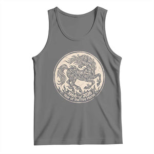 Year of the Fire Horse 1966 2026 Graphic Tank Top 60 Years Chinese Zodiac Horse Vintage Style TS02 Black Heather Print Your Wear