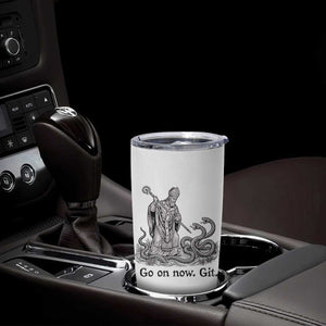 Go On Now Git Funny Saint Patrick Banishing Snakes Tumbler Cup Irish History Humor St Patricks Day TS02 Print Your Wear
