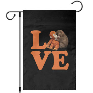Love Punch the Baby Monkey Garden Flag Cute Hugging Plush Toy Viral Friendship TS02 Black Print Your Wear