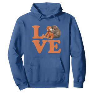 Love Punch the Baby Monkey Hoodie Cute Hugging Plush Toy Viral Friendship TS02 Royal Blue Print Your Wear