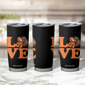 Love Punch the Baby Monkey Tumbler Cup Cute Hugging Plush Toy Viral Friendship TS02 Print Your Wear