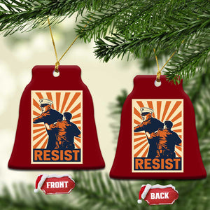 Resist Marine Veteran Political Protest Ceramic Ornament America First Anti War TS02 Print Your Wear