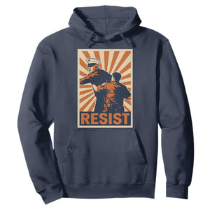 Resist Marine Veteran Political Protest Hoodie America First Anti War TS02 Navy Print Your Wear