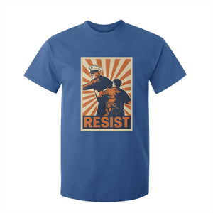 Resist Marine Veteran Political Protest T Shirt For Kid America First Anti War TS02 Royal Blue Print Your Wear