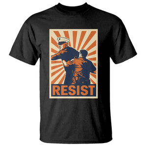 Resist Marine Veteran Political Protest T Shirt America First Anti War TS02 Black Print Your Wear