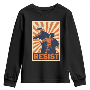 Resist Marine Veteran Political Protest Youth Sweatshirt America First Anti War TS02 Black Print Your Wear