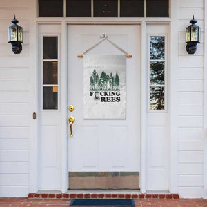 Funny Forest Disc Golf Humor Fcking Trees Garden Flag TS02 Print Your Wear