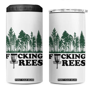 Funny Forest Disc Golf Humor Fcking Trees 4 in 1 Can Cooler Tumbler TS02 One Size: 16 oz White Print Your Wear