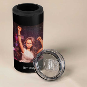 Funny Angry Doll Face Meme Graphic 4 in 1 Can Cooler Tumbler Unhinged Baby Stankface Reaction TS02 Print Your Wear