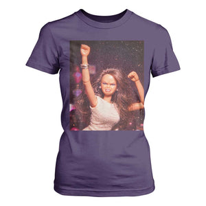 Funny Angry Doll Face Meme Graphic T Shirt For Women Unhinged Baby Stankface Reaction TS02 Purple Print Your Wear
