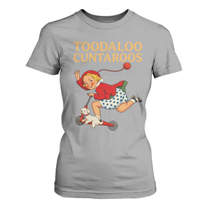 Toodaloo Cuntaroos Funny Offensive Retro Goodbye T Shirt For Women Vintage Scooter Girl Cartoon Edgy Adult Humor TS02 Sport Gray Print Your Wear