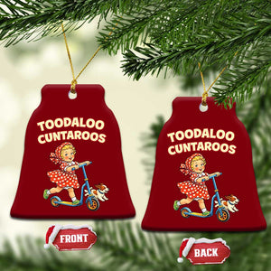 Toodaloo Cuntaroos Retro Scooter Girl Ceramic Ornament Funny Offensive Retro Goodbye Meme Dark Humor TS02 Print Your Wear